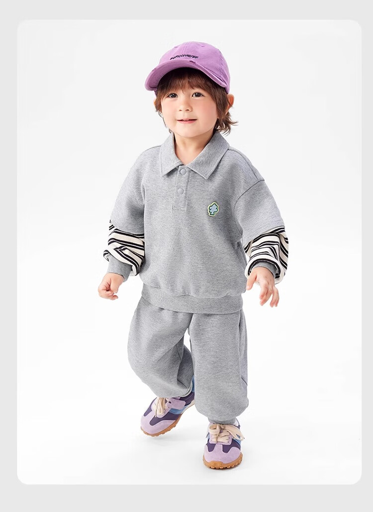 Ciciibear 2025 Spring New Baby Boys' Sports Sweatshirt Children's Stylish Top Set 19