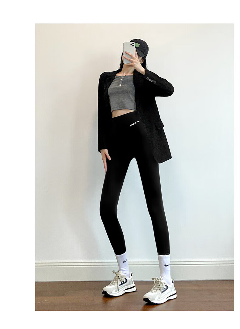 LangSha Women's Shark Pants Spring 9/10 Length Slim Fit Fitness Yoga Sports Leggings 2025 New Tight Bottoms 20