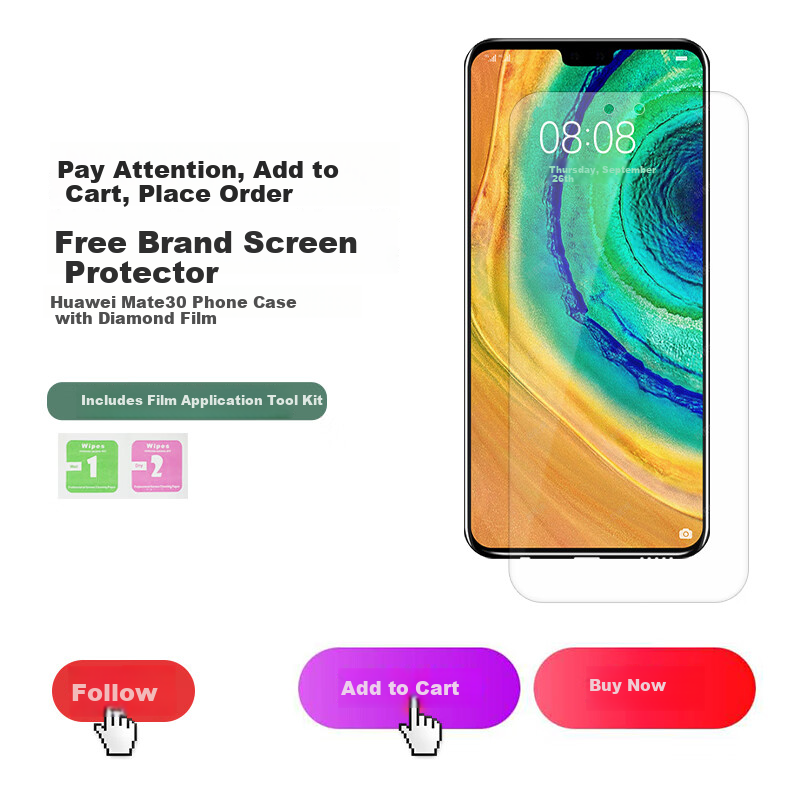 Чехол для Huawei Mate30, силиконовый, противоударный, черный