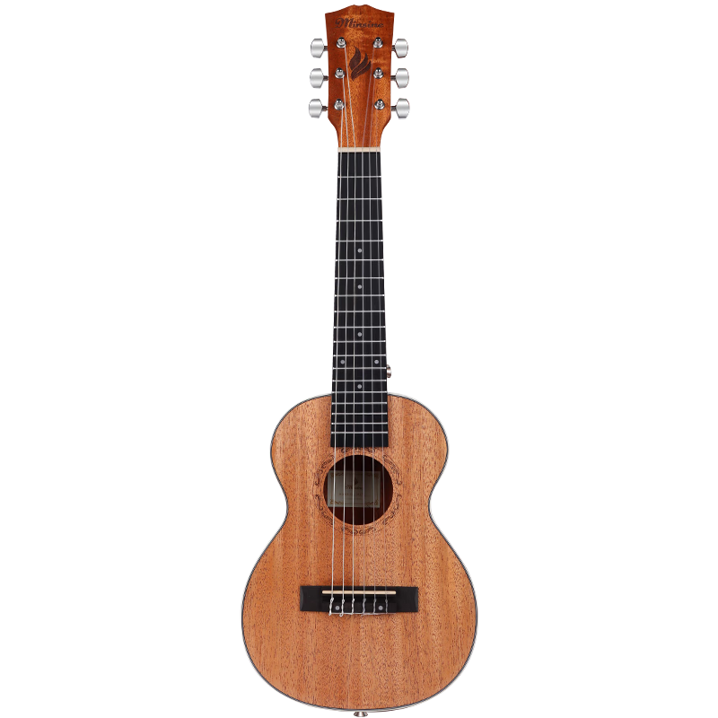 Minsine 28-Inch Small Guitar for Beginners, 6-String Acoustic Guitar for Men, Women And Children, All Peach Wood Core
