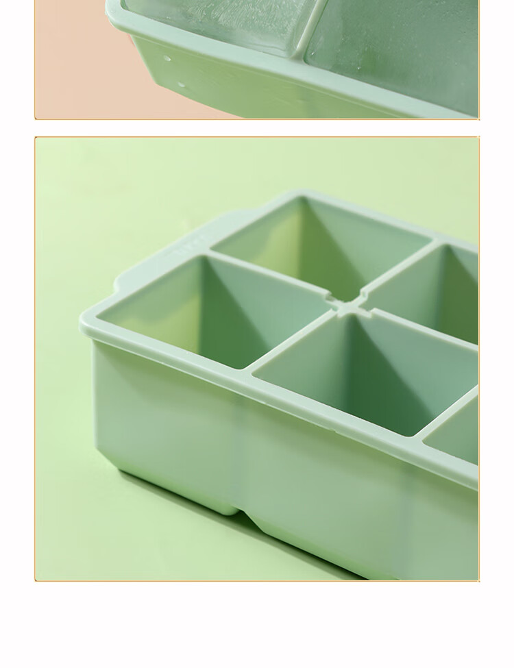 Baijie Food-Grade Ice Cube Mold Whiskey Ice Ball Large Ice Sphere Tray Ice Maker Box 14