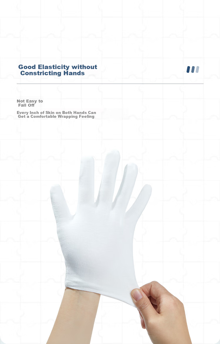 Gongpinxing Labor Protection Gloves White Gloves Etiquette Breathable Sweat-Proof Gloves for Antiques, Jewelry, Performance, Driving And Work 12 Pairs 4