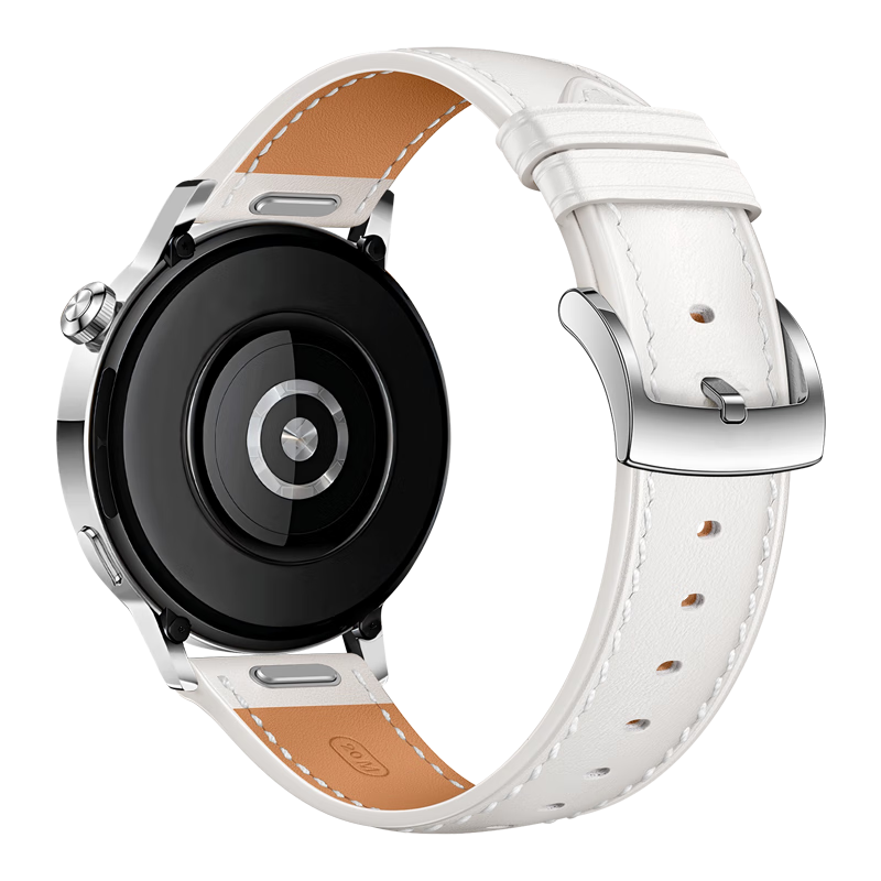 Binghong Genuine Leather Strap for Huawei GT3 GT3 Pro Smartwatch 42mm Quick Release Press-White 20mm Unisex