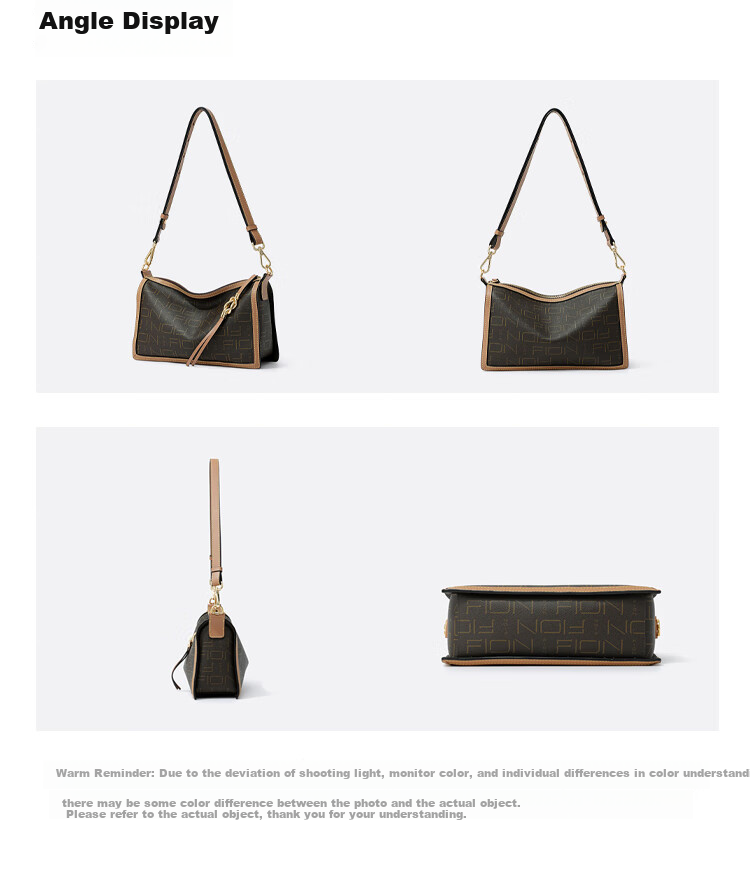 FION Classic Floral Pattern Handbag, Commuter Bag for Women, Shoulder Crossbody Bag, Valentine's Day And Birthday Gift 8