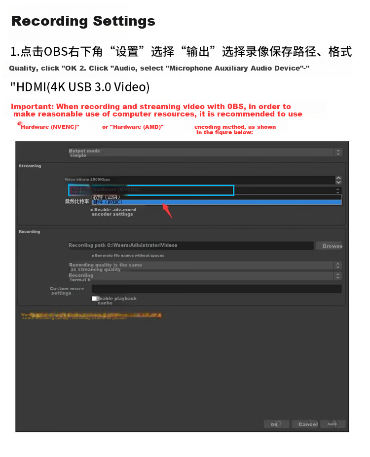 Tengjiexing HDMI Single-Channel Video Capture Card, High-Definition 4K Input 1080P Capture USB 3.0 Loop-Out, Specialized Capture Device for Gaming Live Streaming And Computer Recording TJX-CK301 9