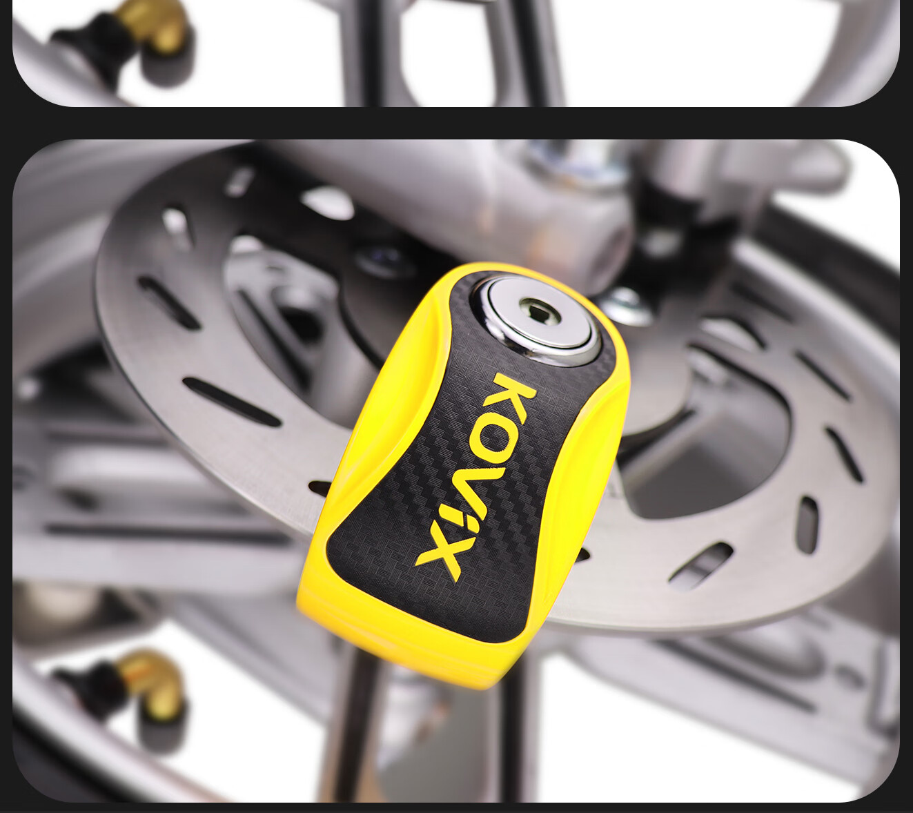 KOVIX KNN1 Disc Brake Lock for Electric Bikes And Scooters, Anti-Theft Lock for Mountain Bikes, Portable Brake Disc Lock for Motorcycles 13