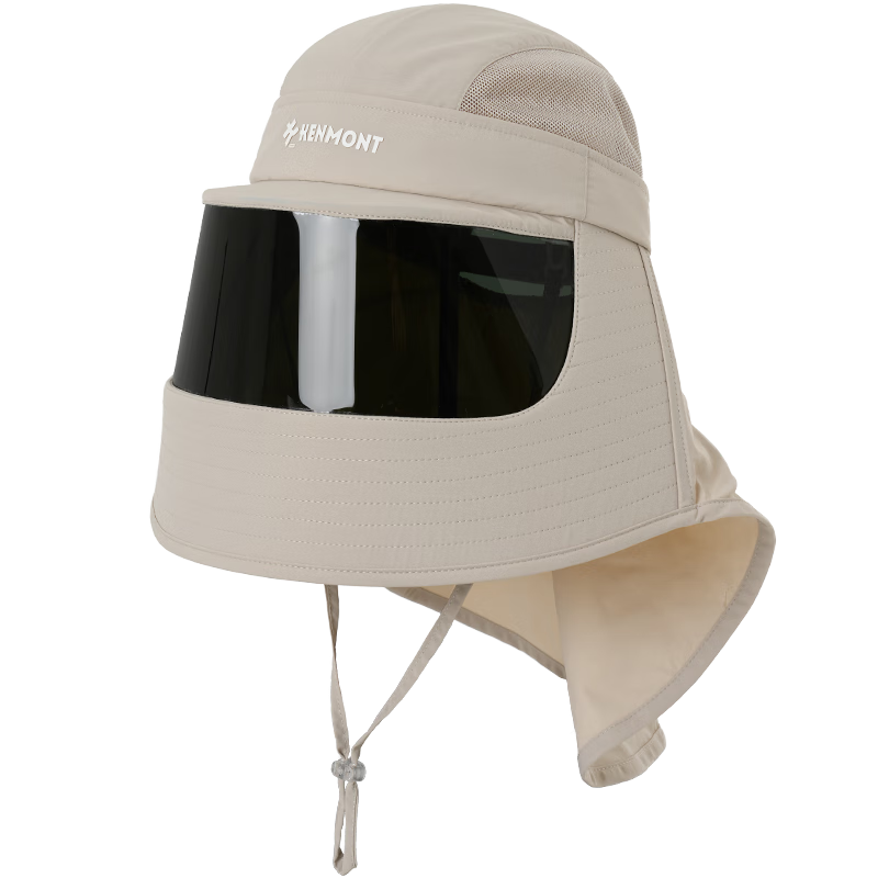 Kenmont All-in-One Medical Aesthetic Sunscreen Hat for Women UV Protection Breathable Full Face Sun Hat with Neck Guard 6130