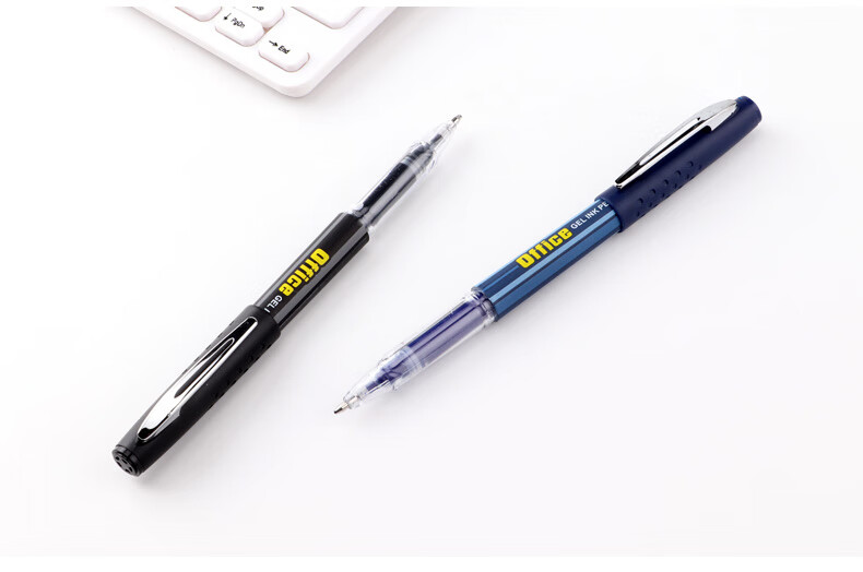 BAOKE Large Capacity Gel Pen Durable Tip Smooth Writing Student Stationery Exam Pen Office Signature Pen Black 1.0mm Bullet Tip 12pcs/Box PC1048 7