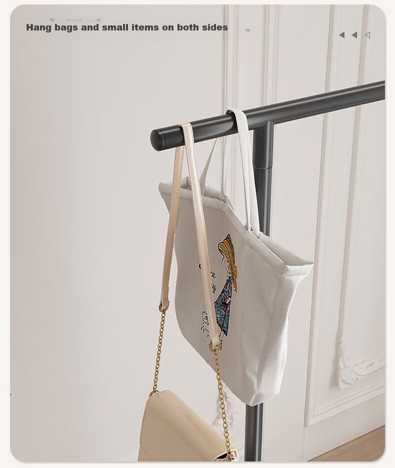 HKG Aluminum Alloy Single Rod Clothes Drying Rack Floor-Standing Indoor Bedroom Balcony 60cm for Students and Office Workers 15