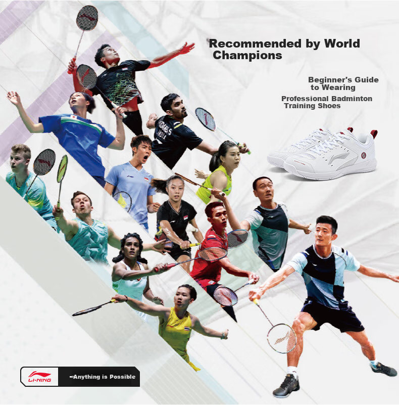 Li-Ning Badminton Shoes Rocket Shoes 2.0 Parent-Child Couple Edition Professional Competition Training Sports Shoes Shock-Absorbing Comfortable Wear-Resistant 18