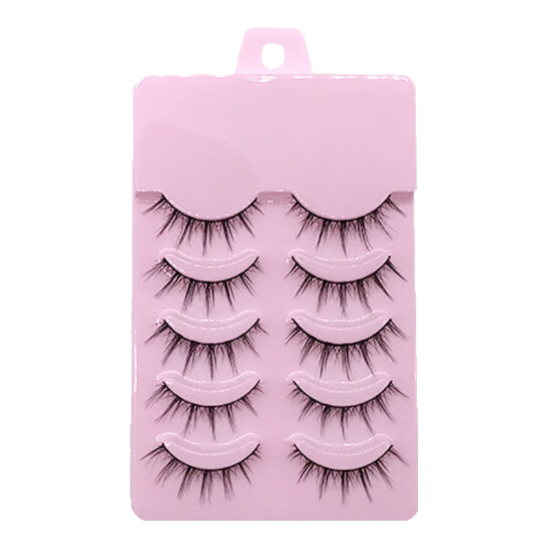 Yushangjiaren False Eyelashes, Cosplay Little Devil Comic Fairy Lashes, Barbie Japanese Style Stage Lashes, Curling And Thickening, 5 Pairs Per Pack