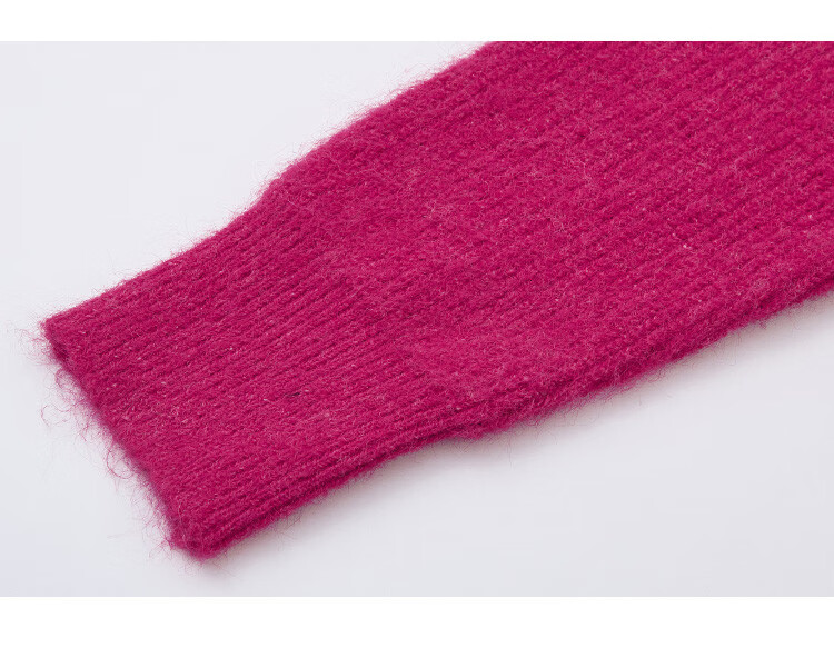 Dme [Duobangyan Rose Red] Spring And Autumn Cardigan-Style, Brightening Effect, Elegant Long-Sleeve Soft Knit Sweater for Wome 13