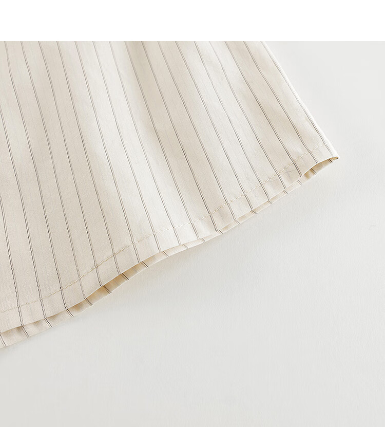 MARC&JANIE Boys' Fashion Striped Cotton Shirt Children's Pure Cotton Top Spring 2025 250103 12