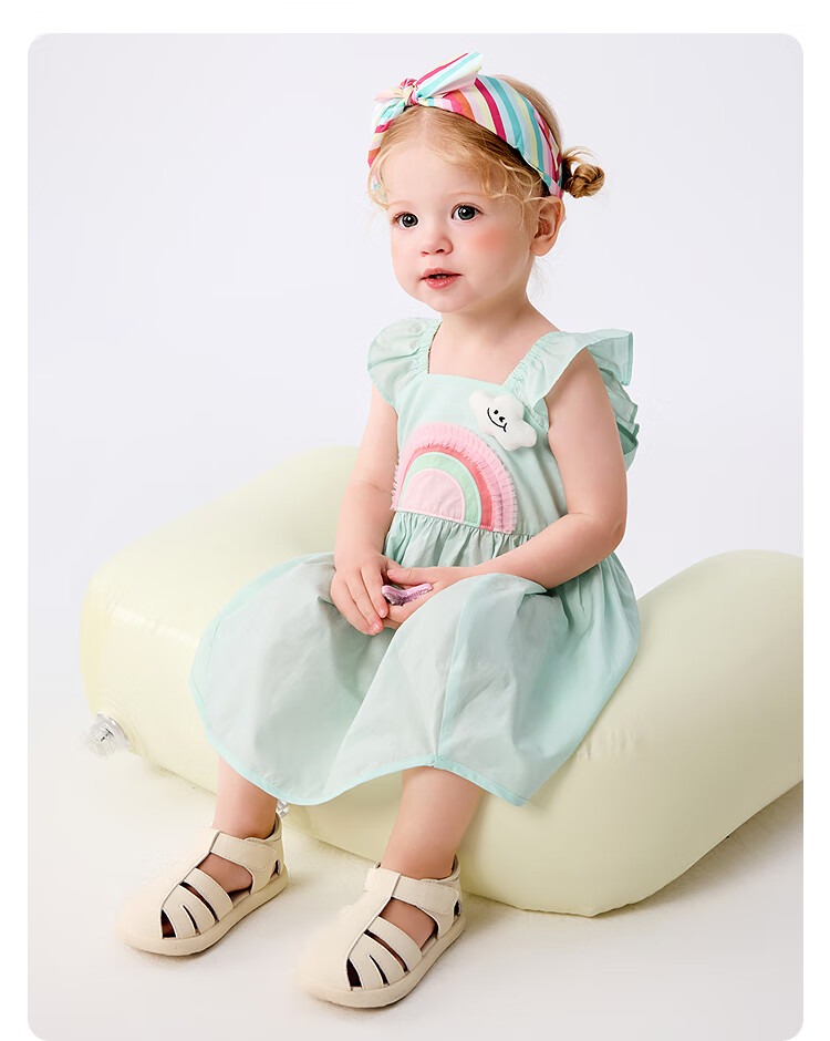 BALABALA Baby Dress, Infant Skirt, Children's Princess Dress, Girls' Summer Outfit 2025, Sweet And Cute, 208225111006 17