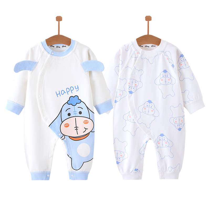Disney Baby Romper, Newborn Spring And Autumn Crawling Suit, Onesie Pajamas, Pure Cotton Full Moon Baby Hundred Days Autumn And Winter