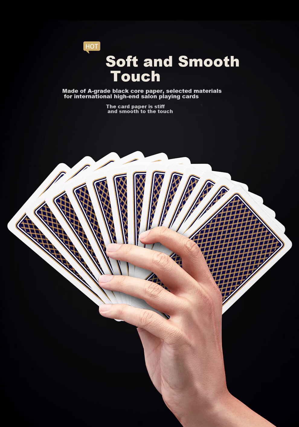 Binwang Guandan Special Playing Cards, German Imported Black Core Paper Guandan Poker Cards, Blue, 20 Decks, BL888 7