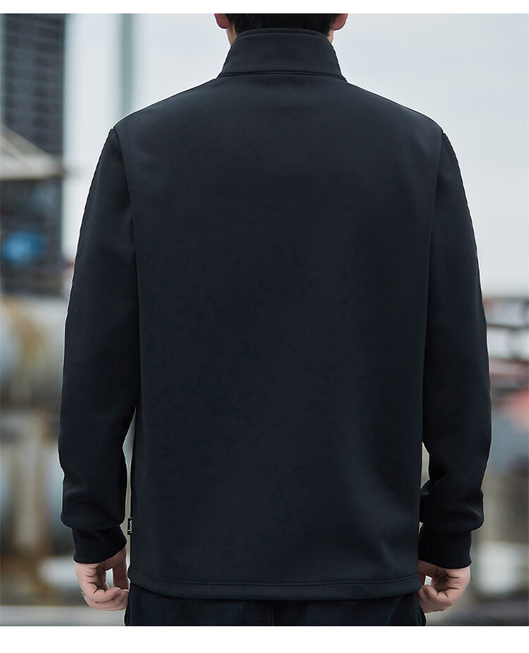 JEEP Men's Sweatshirt, Loose-Fitting Long-Sleeve T-Shirt for Spring And Autumn, Trendy Top, Base Layer, Dark Brown, M 8