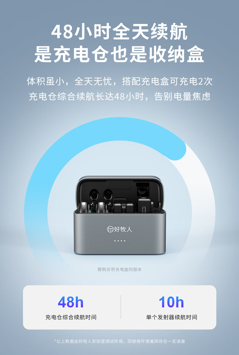 Haomuren M9 Wireless Lavalier Microphone, Professional Interview Recording, Outdoor Noise Reduction, Short Video Vlog, Kuaishou Douyin Live Streaming, Compact Button Magnetic Microphone 2