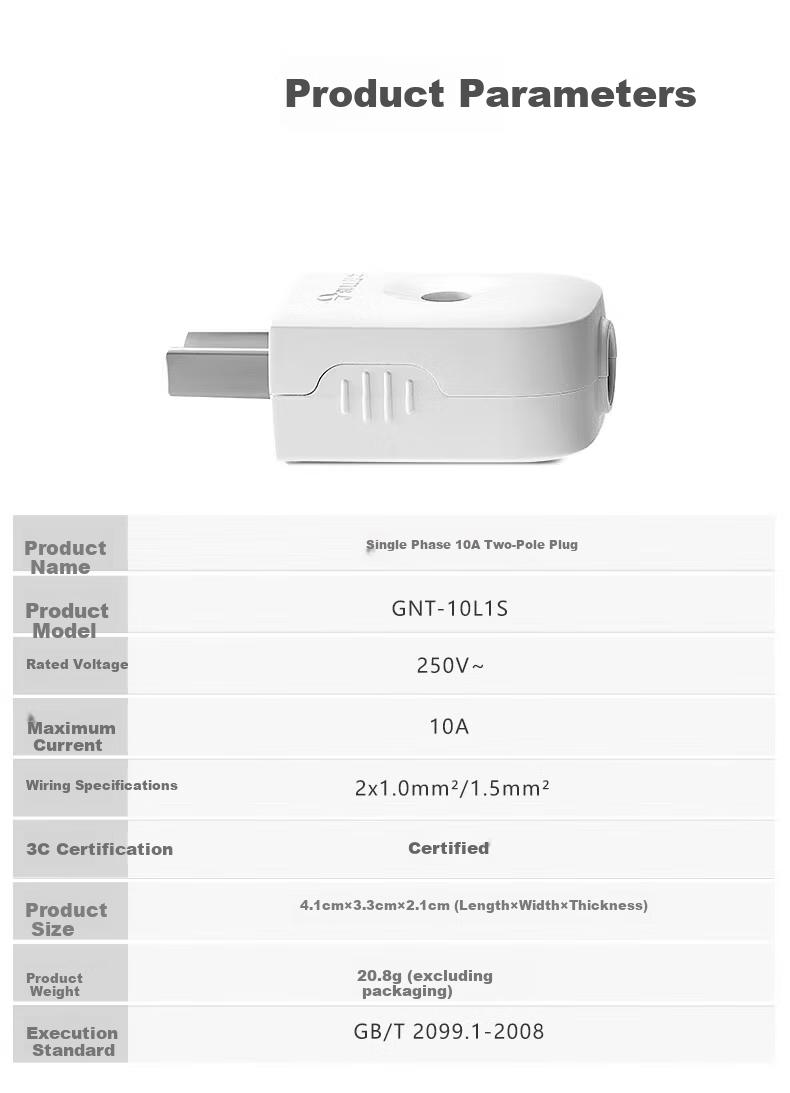 BULL Six-Slot Two/three-Prong Multi-Hole GN-609, 1.8 Meters Long, New National Standard Power Strip with Master Switch, Extension Cord Socket, Surface-Mounted Multi-Hole Outlet 7