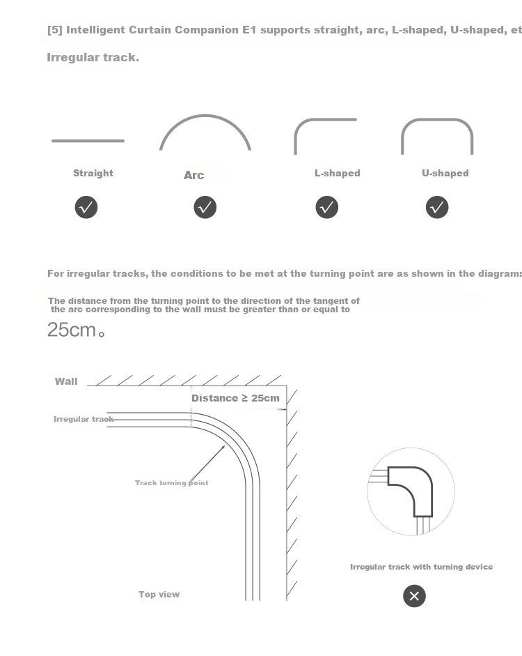 Aqara Smart Curtain Companion E1 with Voice Control, Integrated into Apple HomeKit Track Versio 23