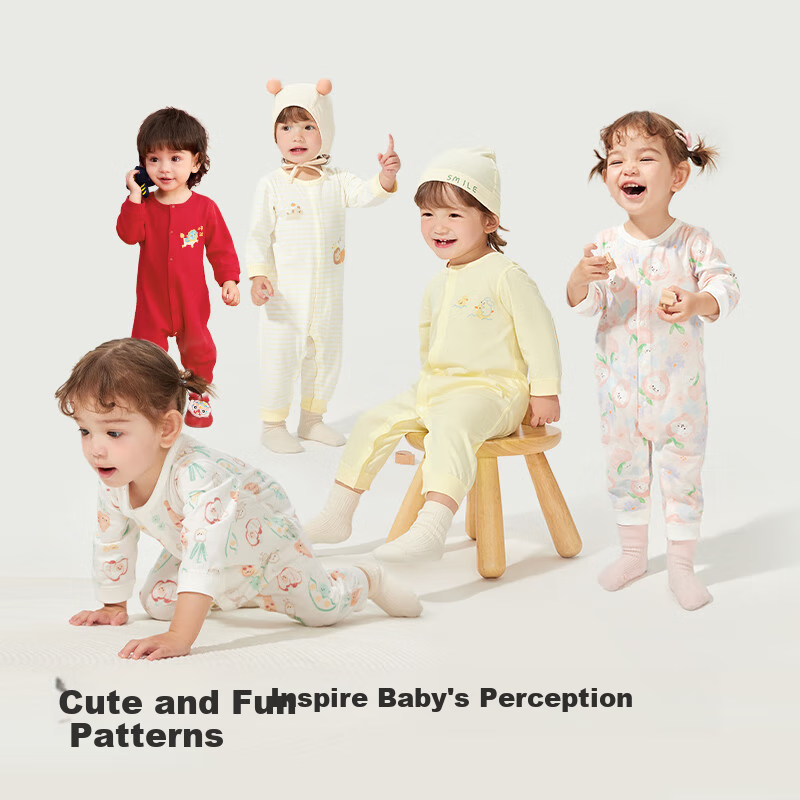 BALABALA Children's Clothing, Baby Romper, Infant Clothes, Newborn Onesie, Crawling Suit, Two-Piece Set for 2025, 209125133202