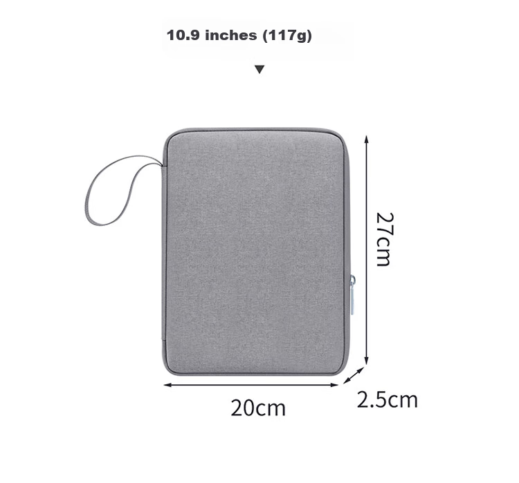Biyoumei IPad Tablet Case, 10.9-Inch Protective Cover, Apple Huawei Tablet Accessory Storage Bag, Gray 7