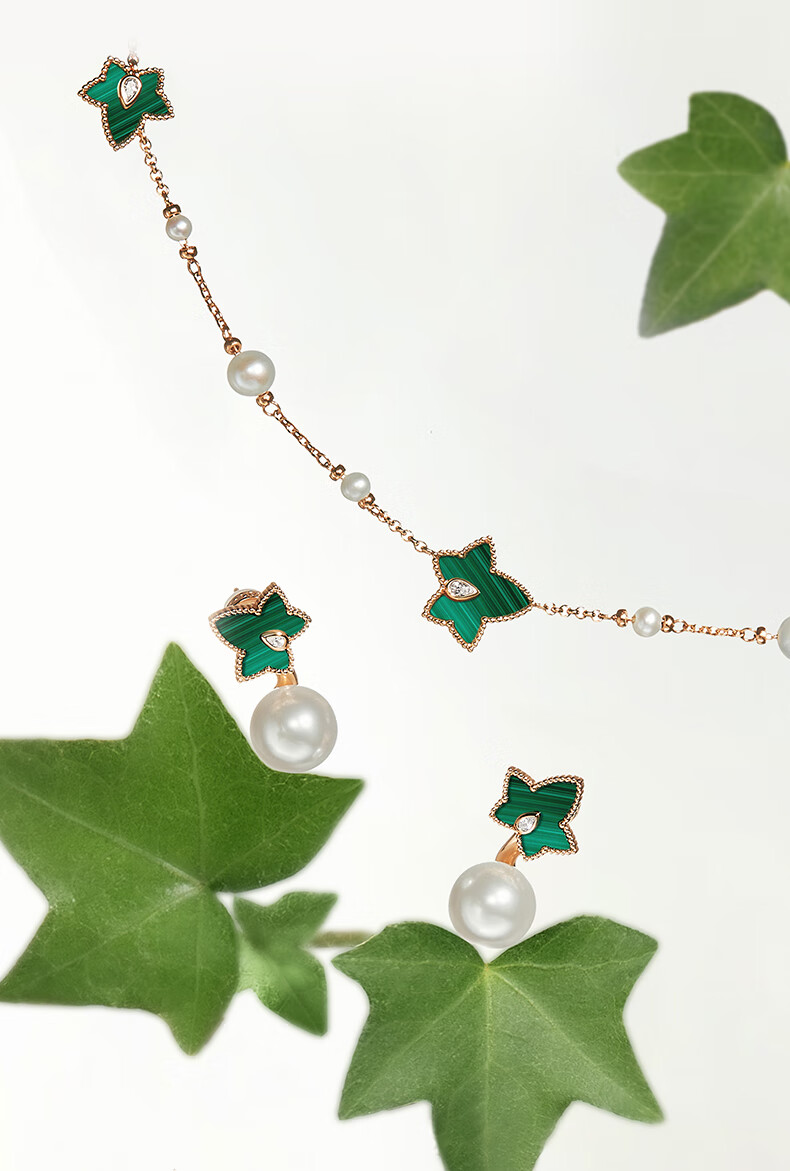 LOLA ROSE Evergreen Ivy Stud Earrings, Elegant Birthday Gift for Women And Girls 2