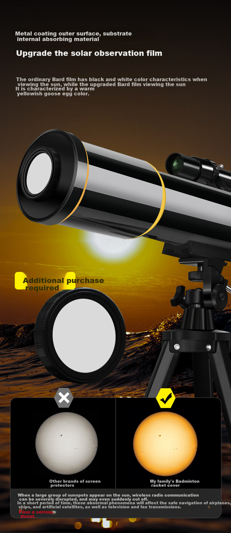 EXPLORE SCIENTIFIC Astronomical Telescope, High Magnification, High Definition, Professional Entry-Level, Boys' Stargazing, Elementary School Children's Day Gift 14