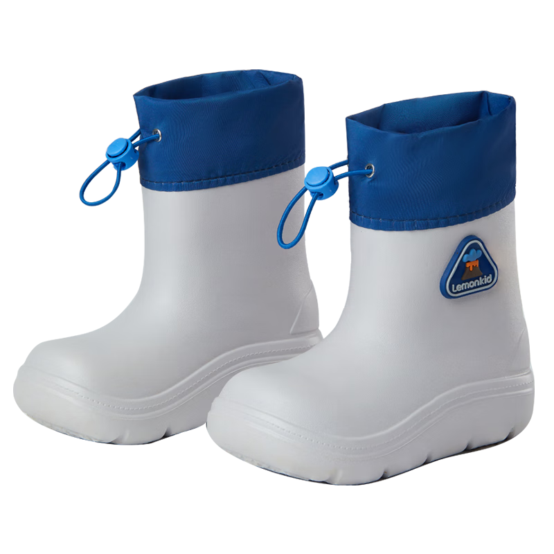 Lemonkid Children's Rain Boots for Boys And Girls, Waterproof Non-Slip School Shoes, Ganshi Grey, Size 36
