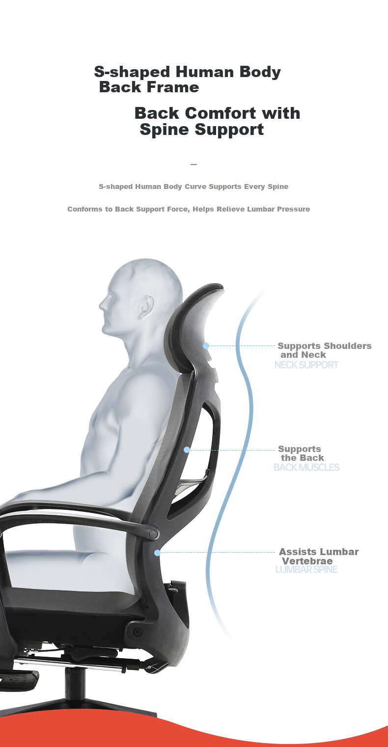 SIHOO M88 Ergonomic Chair, Office Chair, Reclining Nap Chair, Computer Chair, Comfortable for Long Sitting, Ergonomic Seat 13