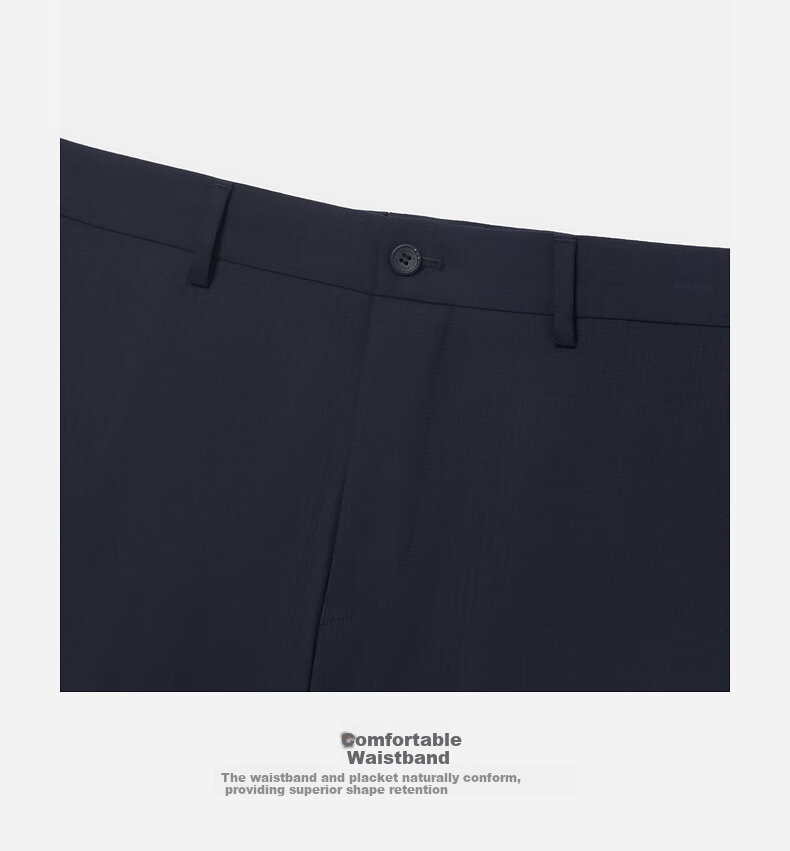Goldlion [Pure Wool] Spring And Summer Men's Dark Twill Jacquard Slim Fit Business Formal Dress Pants 15