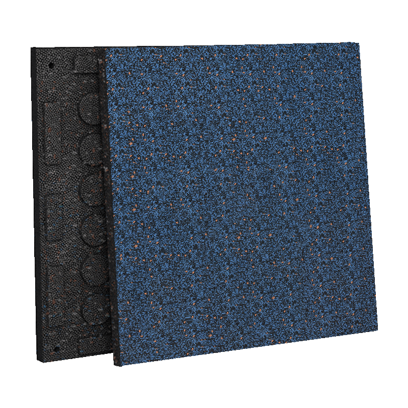 Modouyu Sports Rubber Mat, Shock-Absorbing And Soundproof, Sample Colorful Composite, 10*10*2cm3754 (2 Colors)