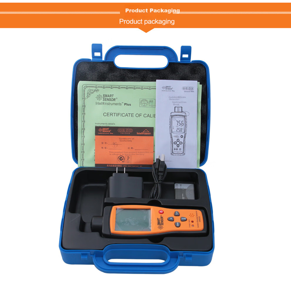 Xima AR8200 Carbon Dioxide Detector, CO2 Alarm, Handheld Gas Detector, Sound And Light Alarm 12