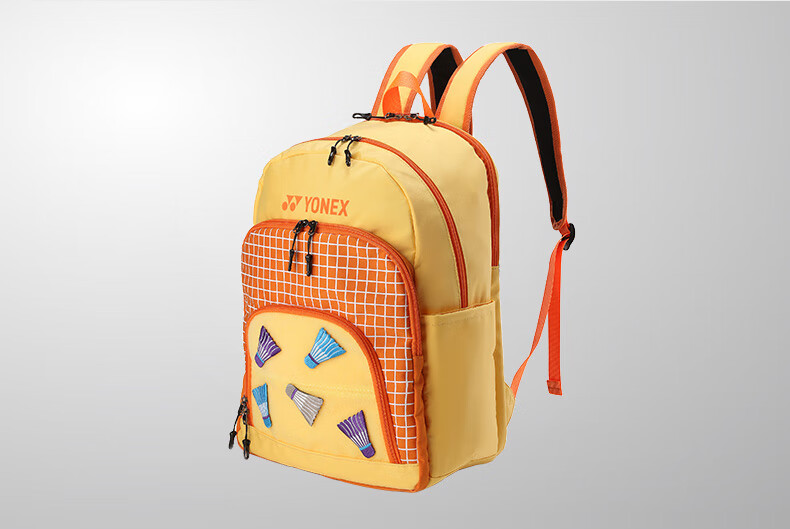 YONEX Badminton Bag, Youth And Children's Fashionable Velcro Backpack, BA299CR Yellow-Orange 5