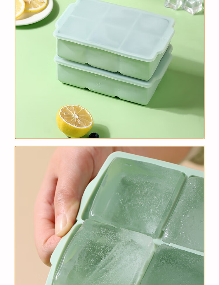 Baijie Food-Grade Ice Cube Mold Whiskey Ice Ball Large Ice Sphere Tray Ice Maker Box 13