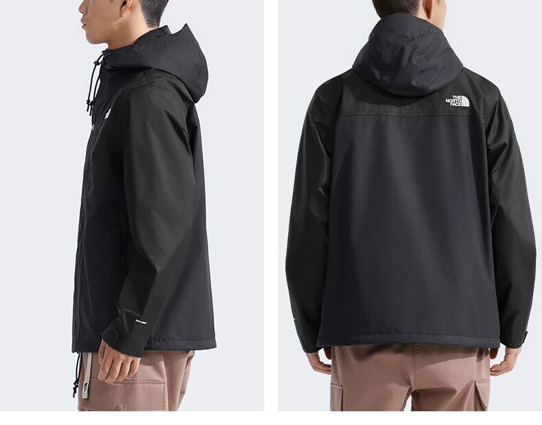 The North Face Windproof Single-Layer Hard Shell Jacket for Men, Outdoor, Black/JK3, XXL 5