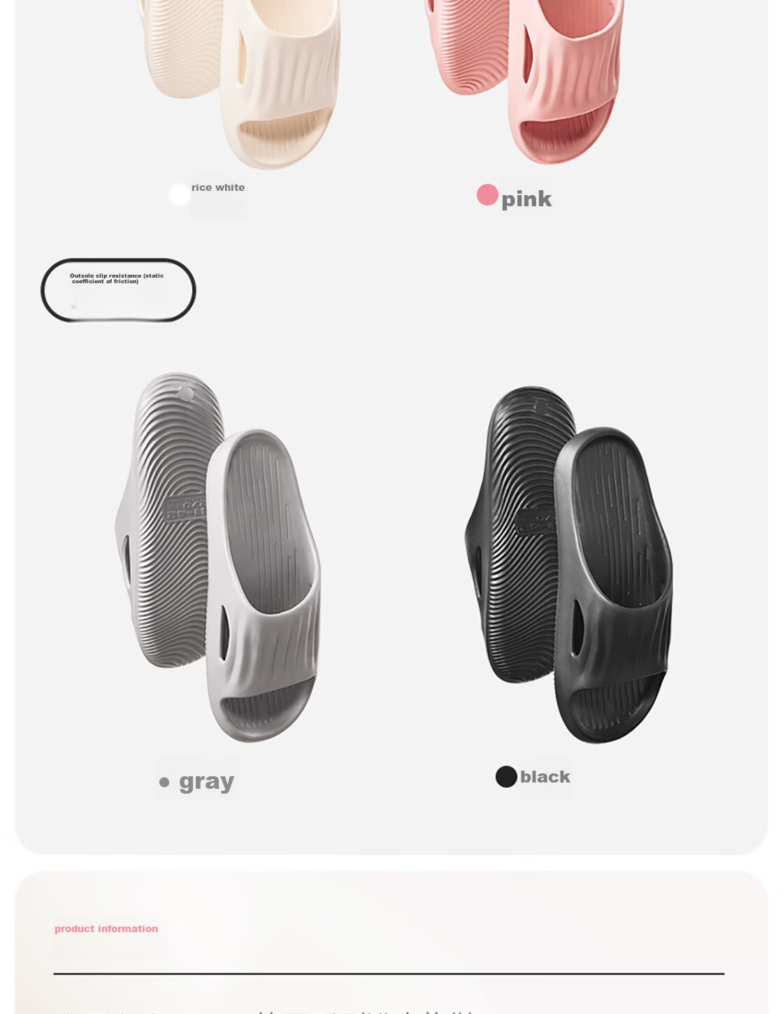 MINISO Soft Cloud Series Bathroom Slippers, Pink, Size 37-38 19
