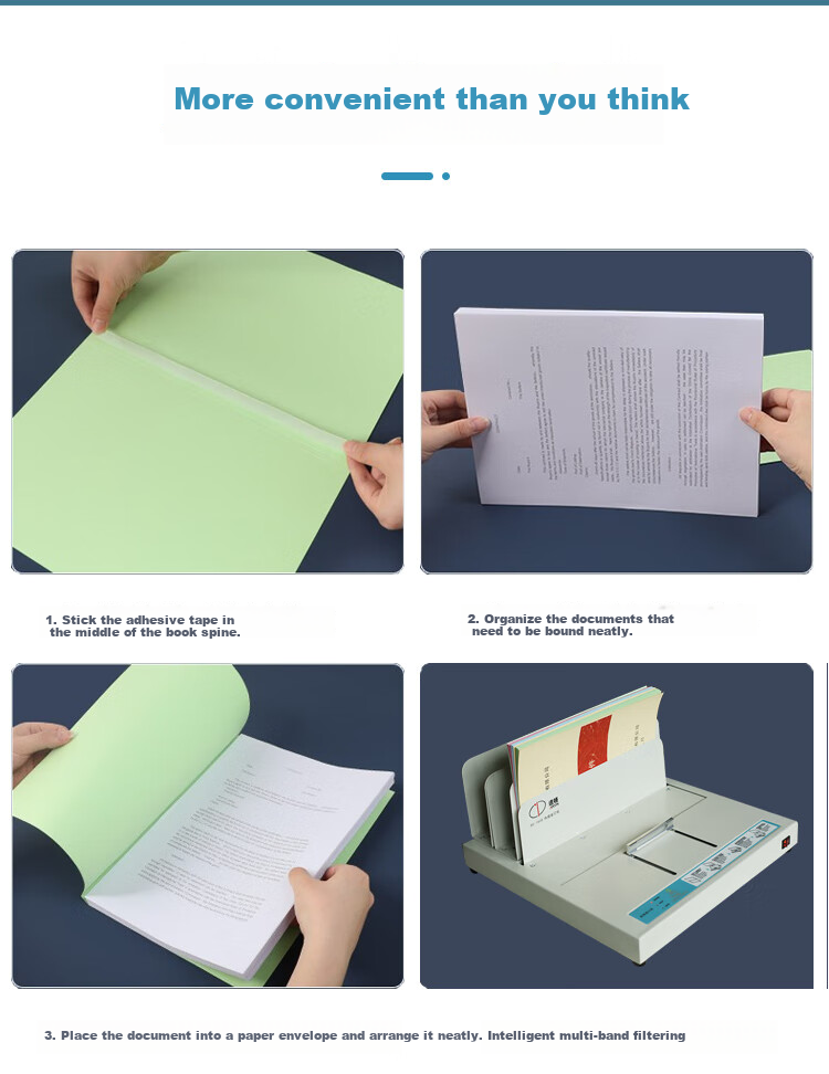 DOCON Hot Melt Binding Machine Special Hot Melt Glue Sticks 2mm 100 Pieces/pack Transparent Paper Cover for Books, Medical Reports, Contracts, Archives Hot Melt Binding Glue Strips Three Points Adhesive 7