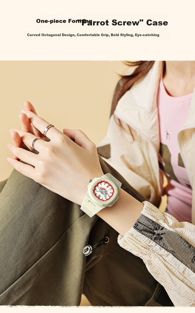 Dickies Student Watch Exam Watch for Girls, Simple Children's Silent Quartz Watch, Qixi Festival Gift for Girlfriend, CL-613 Pink 5