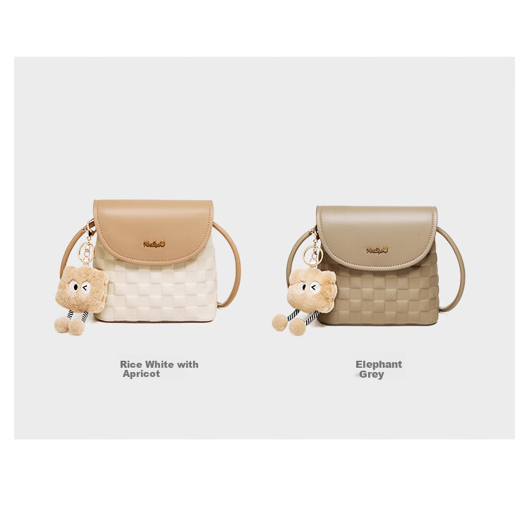 Nalandu Women's Color-Block Cartoon Crossbody Bag, Cowhide Casual Small Square Bag, Birthday Gift for Wife Or Girlfriend on May 20th 7