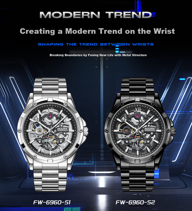 MARK FAIRWHALE Explorer Men's Automatic Mechanical Watch, Top Ten Business Watches, Chinese Brand Wristwatch, Birthday Gift for Boyfriend 13