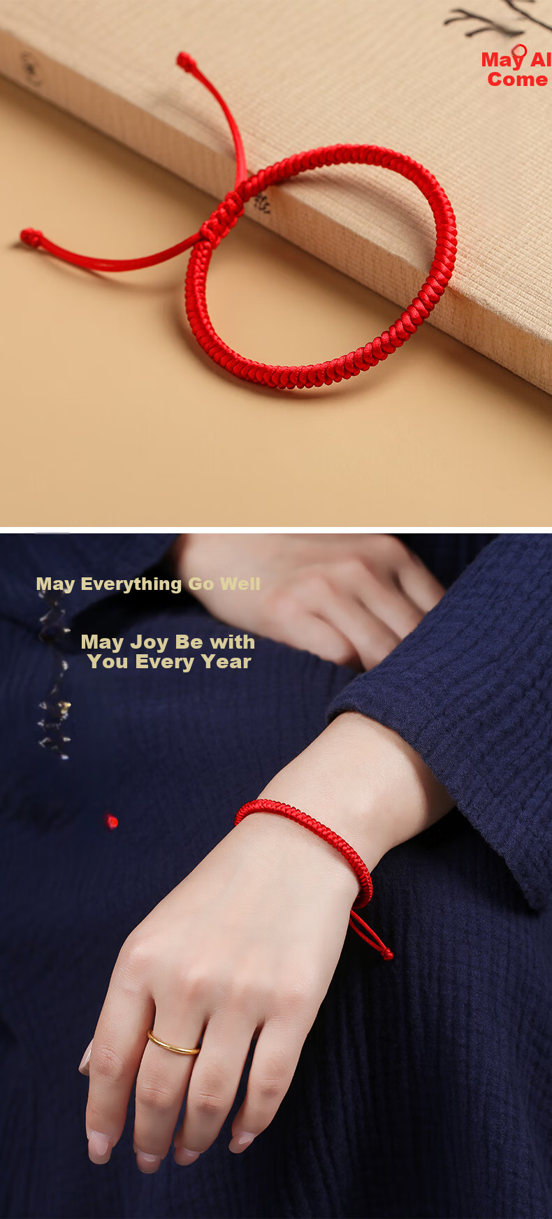 Jinshiling 2026 Year of The Horse Zodiac Bracelet, Red String Bracelet for Men And Women, Tai Shou Couple's Bracelet, Birthday Gift 8