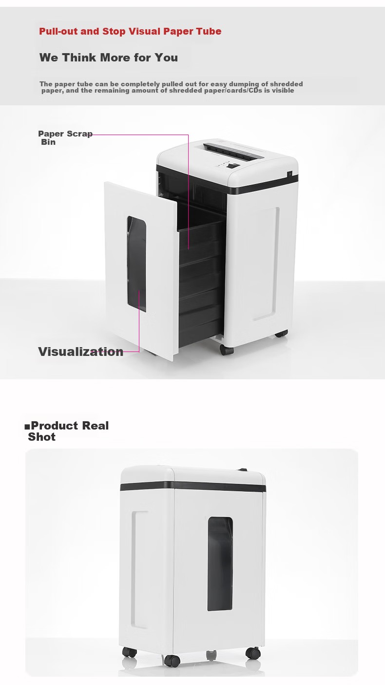 AURORA Level 5 Confidential Office Commercial Paper Shredder (8 Sheets Per Pass, 60 Minutes Continuous Operation, 22L Capacity, Can Shred Cards And CDs) AS088CD 8