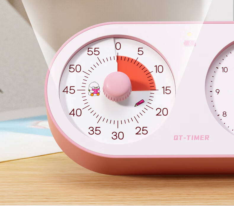 QITE Timer, Learn Self-Discipline, 2026 New Model for Primary School Students, Time Management Device, Electronic Alarm Clock, Countdown Reminder, Wake-Up Aid, Birthday Gift for Boys 12