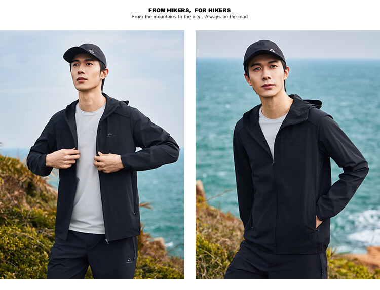 Pioneer Camp Ice Silk Sun Protection Jacket for Men, Summer Lightweight Breathable Outdoor Skin Coat Casual Jacket 4