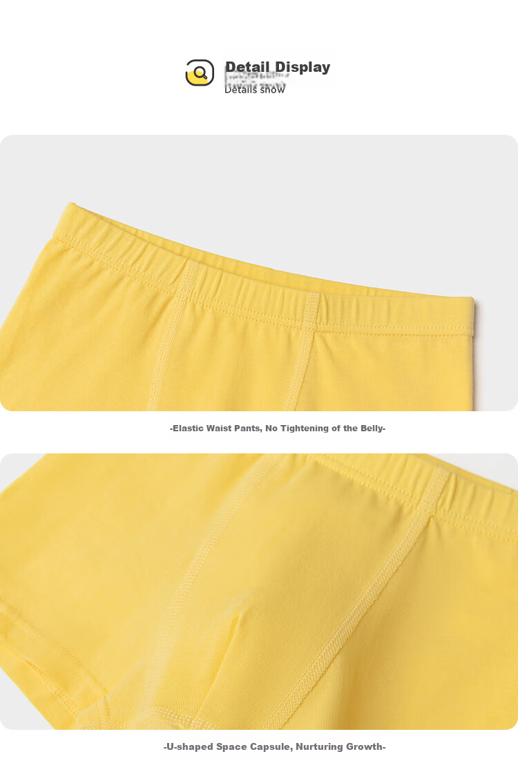 BALABALA Boys' Cotton Underwear, Class A Children's Boxer Briefs, Toddler Skin-Friendly Shorts, Three-Pack, 209925170105 2