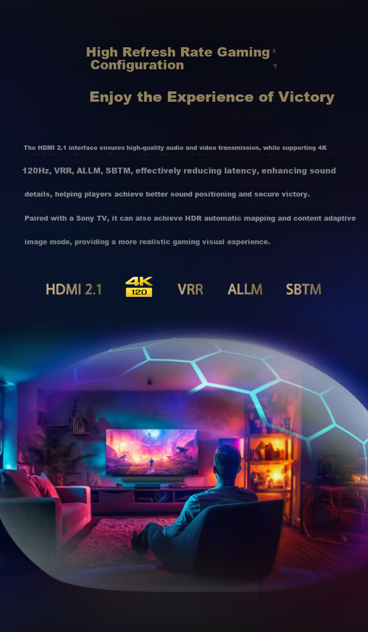 SONY HT-A9000 Dolby Atmos Soundbar with 360 Smart Dome, 4K/120Hz VRR ALLM Bluetooth Home Theater System 9