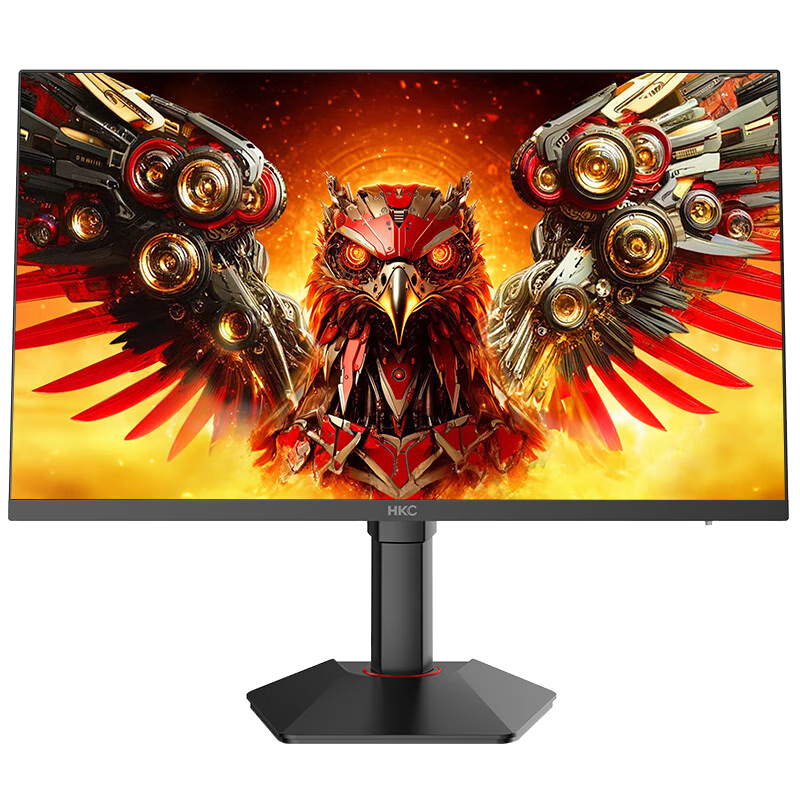 HKC 23.8-Inch 2K High-Definition, 180Hz High Refresh Rate, FastIPS Gaming Monitor, 130% SRGB Wide Color Gamut, HDR400, Rotatable And Height-Adjustable Computer Display, Lieying Second Generation G24H2