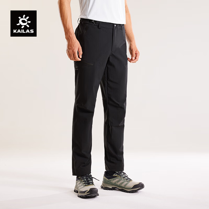 KAILAS T10 Soft Shell Pants for Men, CORDURA Reinforced Wear-Resistant Elastic Breathable Outdoor Hiking Windproof Pants