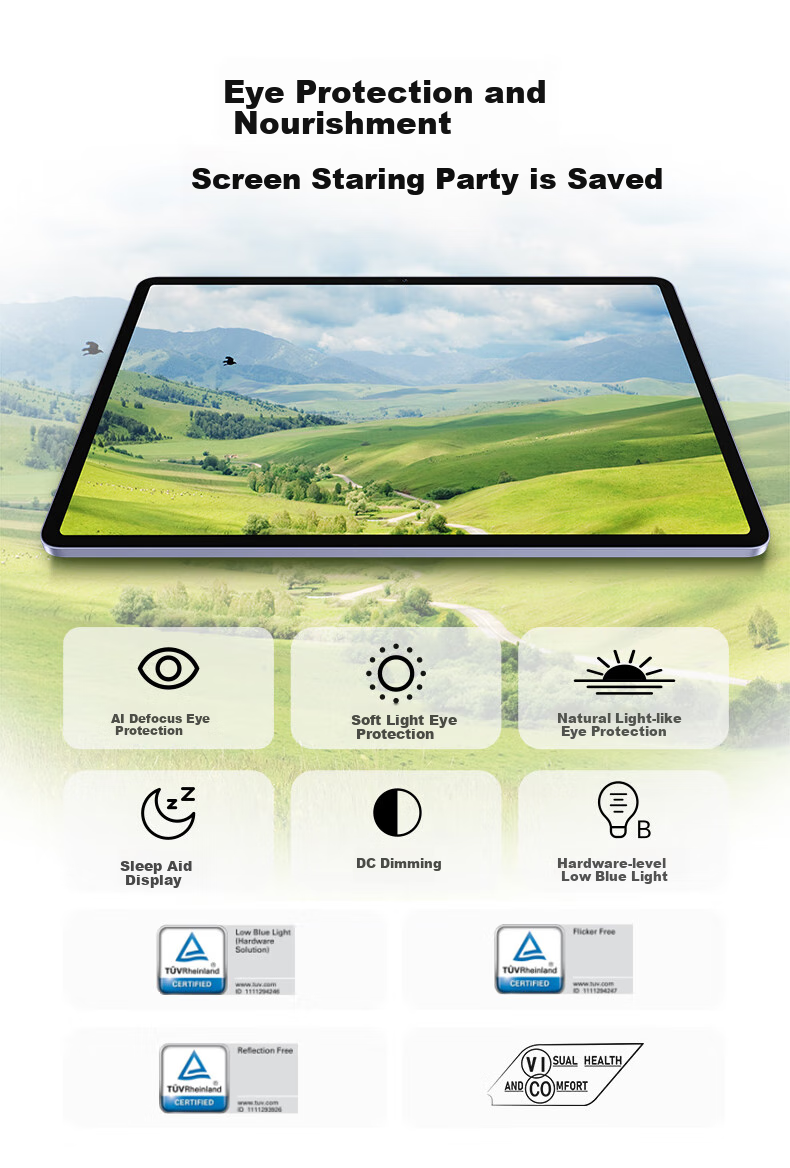 HONOR Tablet V9 [Subsidy], 11.5-Inch Tablet, Ultra-Thin, 10100mAh Large Battery, 2.8K Eye-Protection Screen, 8GB+128GB, Luyan Purple 7